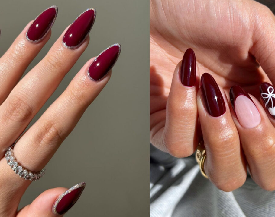 burgundy nail looks for fall