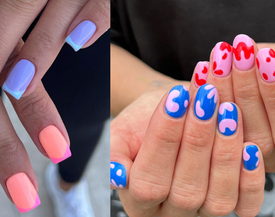 contrast nails manicure trend