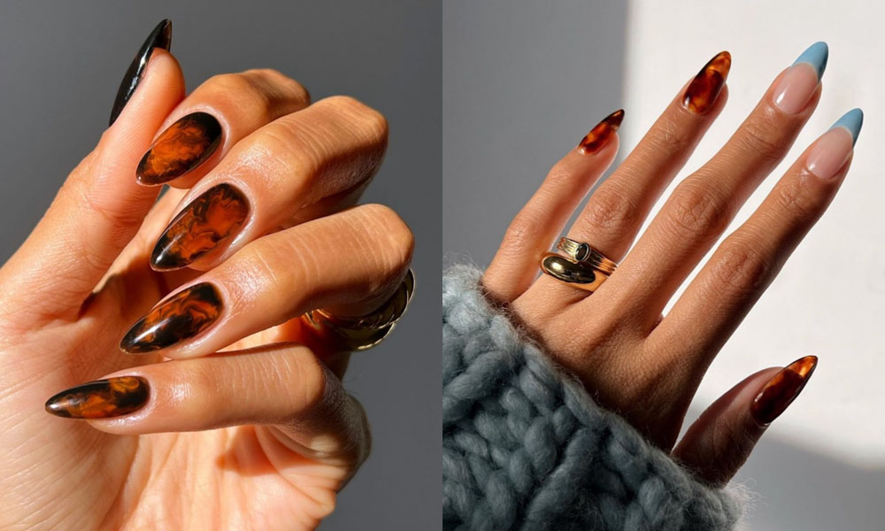 These Tortoiseshell Nails Are the Rich Girl Mani Trend to Try Right Now featured image